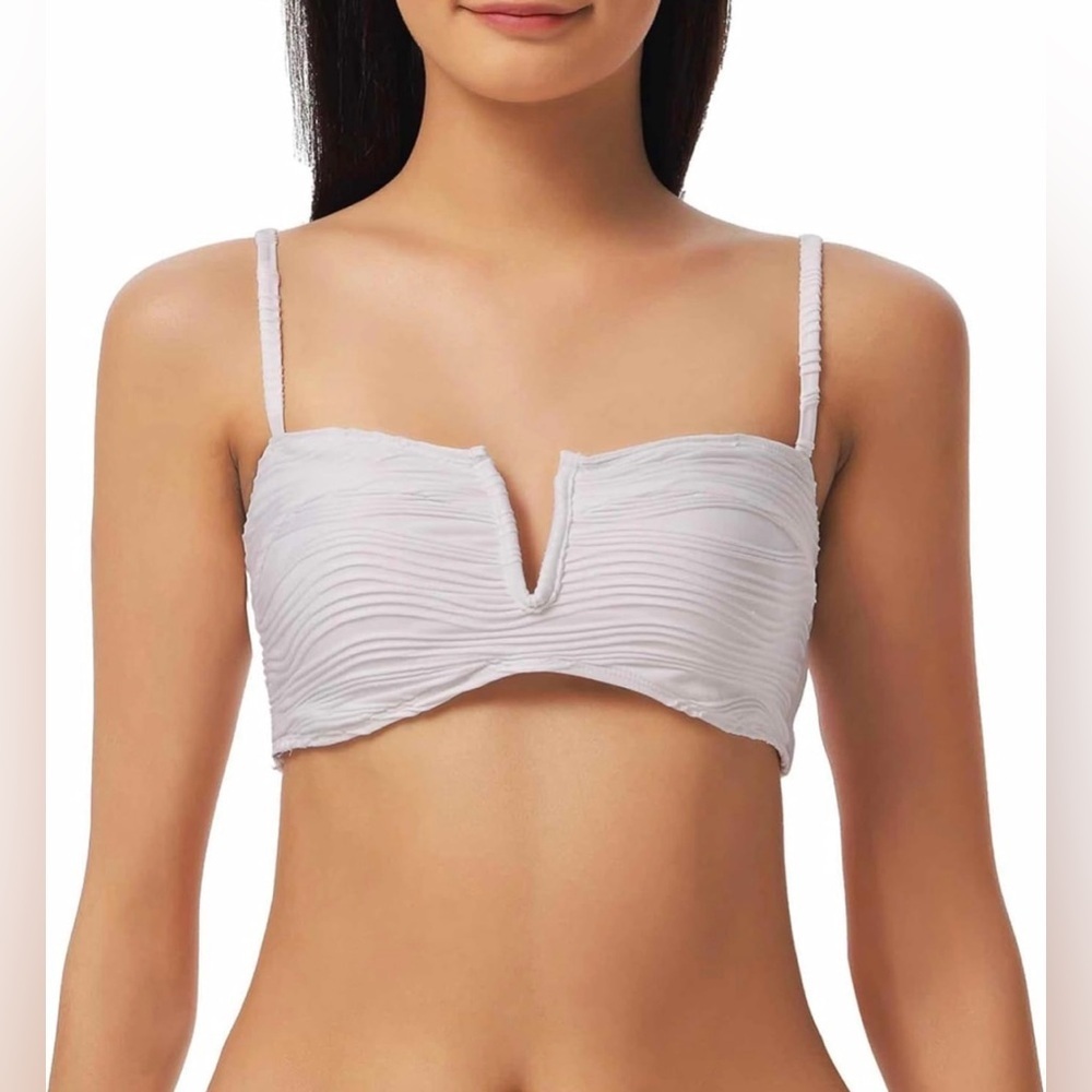 Lucky Women's Love Wave Bralette Bikini Top, Adjustable, Tie Back